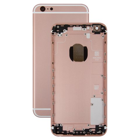 Корпус для Apple iPhone 6S Plus, розовый, с держателем SIM карты, с боковыми кнопками