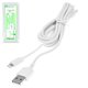 USB кабель Bilitong, USB тип-A, Lightning, 150 см, білий