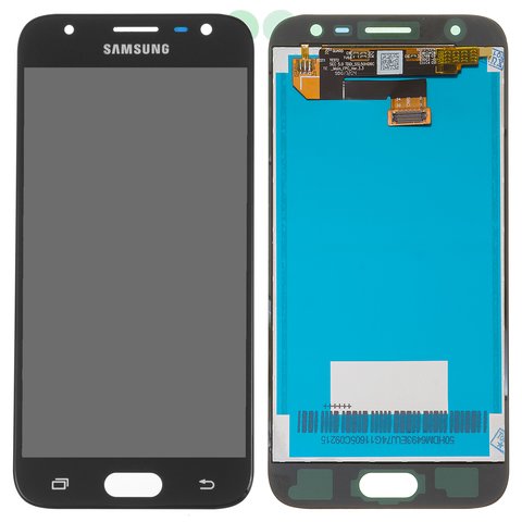 Дисплей для Samsung J330 Galaxy J3 2017 , чорний, без рамки, Оригінал переклеєне скло 