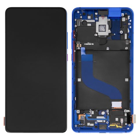Дисплей для Xiaomi Mi 9T, Mi 9T Pro, Redmi K20, Redmi K20 Pro, синій, з рамкою, Original PRC , M1903F10G, M1903F11G, M1903F10I, M1903F11I
