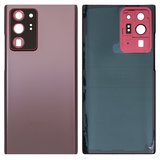 Задня панель корпуса для Samsung N985F Galaxy Note 20 Ultra, золотиста, із склом камери, mystic bronze