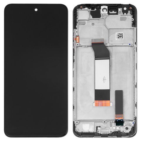 Дисплей для Xiaomi Poco M3 Pro, Poco M3 Pro 5G, Redmi Note 10 5G, чорний, з рамкою, Original PRC 