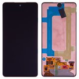 Дисплей для Samsung A536 Galaxy A53 5G, чорний, без рамки, Оригінал (переклеєне скло)