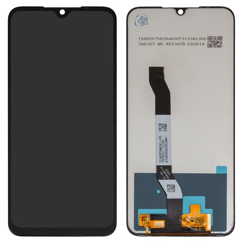 Дисплей для Xiaomi Redmi Note 8 2021 , чорний, без логотипа, без рамки, High Copy