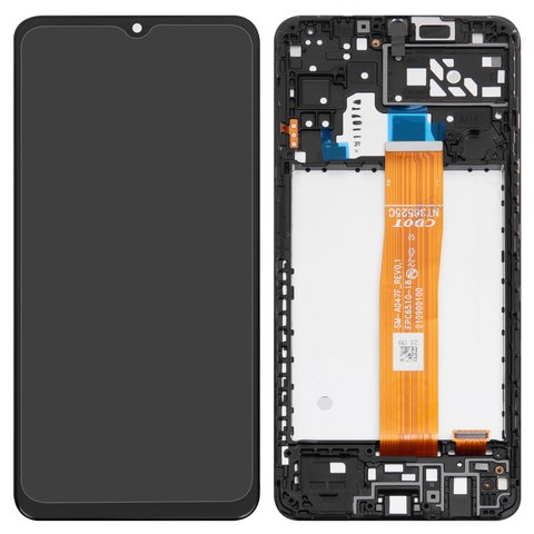 Дисплей для Samsung A047 Galaxy A04s, чорний, з рамкою, Original PRC , A047F_REV0.1, original glass