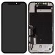 Дисплей для iPhone 11, черный, с рамкой, Оригинал (переклеено стекло), с пластиками камеры и датчика приближения