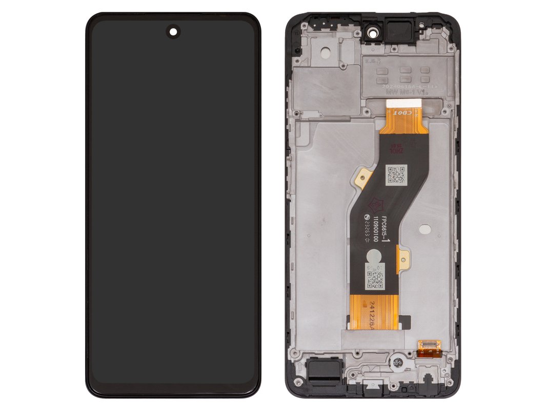 Дисплей для Infinix Hot 40i (X6528B), черный, с рамкой, High Copy