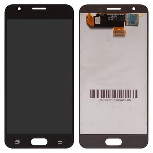 Дисплей для Samsung G570F DS Galaxy J5 Prime, черный, без логотипа, без рамки, Сopy