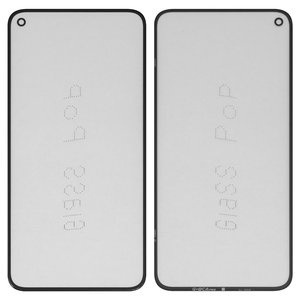 Стекло корпуса G+OCA PRO для Google Pixel 5, с OCA пленкой, черное