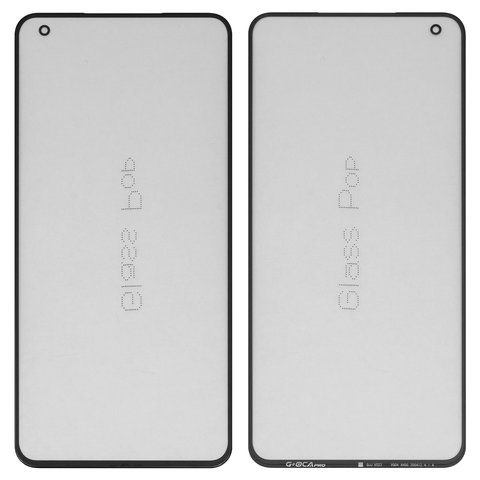 Скло корпуса G+OCA PRO для Vivo X50, з ОСА плівкою, чорне