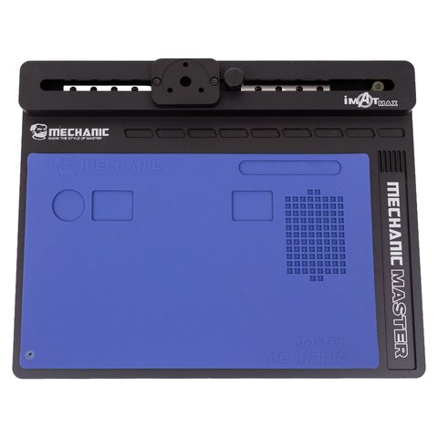 Платформа для микроскопа Mechanic iMat Max, с подвижной платформой, 295 мм, 380 мм, синяя, серая
