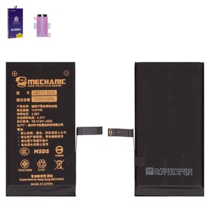 Акумулятор Mechanic для Apple iPhone 14, Li Polymer, 3,85 B, 3590 А·год, збільшена ємність, без помилки, diagnosable battery