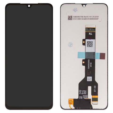 Дисплей для Motorola Moto G06, Moto G06 Power, черный, без рамки, Box 