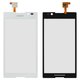 Touchscreen compatible with Sony C2305 S39h Xperia C, (white)