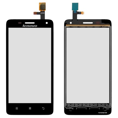Touchscreen compatible with Lenovo S660, black 
