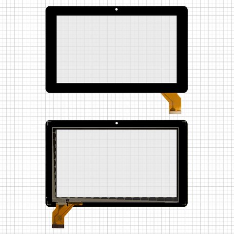 Touchscreen compatible with China Tablet PC 7"; Explay Traveller 7.23, black, 183 mm, 30 pin, 112 mm, capacitive, 7"  #DR1168 A HSCTP 001 ESDCTP70008 01 DLW CTP 020