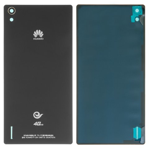 Housing Back Cover compatible with Huawei Ascend P7, black 