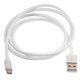 USB Cable, (USB type-A, micro USB type-B, 100 cm, white)
