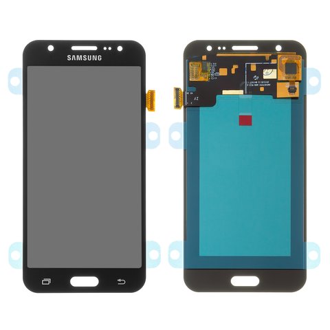 LCD compatible with Samsung J500 Galaxy J5, black, without frame, High Copy, OLED  
