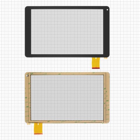 Touchscreen compatible with China Tablet PC 10,1"; Prestigio MultiPad Wize PMT3131 , black, 257 mm, 50 pin, 157 mm, capacitive, 10,1"  #CN68FPC V1 SR FPC FC101S217 00