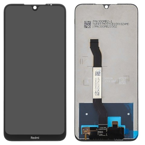 LCD compatible with Xiaomi Redmi Note 8T, black, Logo Redmi, without frame, High Copy, M1908C3XG 