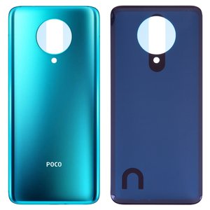 Panel trasero de carcasa puede usarse con Xiaomi Poco F2 Pro, azul, Logo Poco, M2004J11G
