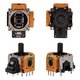 3D Joystick Mechanism compatible with Sony PlayStation 4, PlayStation 4 Pro, PlayStation 4 Slim, PS4, PS4 Pro, PS4 Slim, (3 pin, yellow, 10 KOhm, controller)
