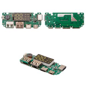 Controlador para PowerBank, 5 V, Li ion, 2.4 A, con pantalla, H961 U V6.0