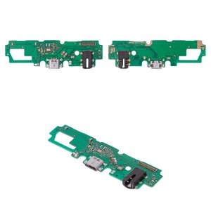 Flat Cable compatible with Vivo U3, Y19, Y5s, headphone connector, charge connector, with microphone, Copy, charging board 