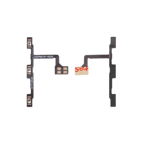 Flat Cable compatible with Realme 12 Pro 5G, start button, sound button 