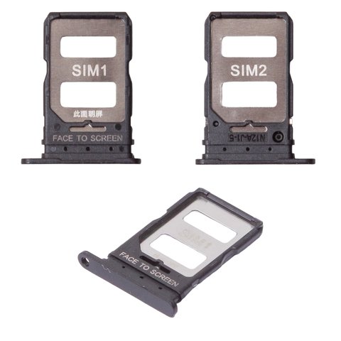 SIM Card Holder compatible with Xiaomi 14T, 14T Pro, black, titan black 