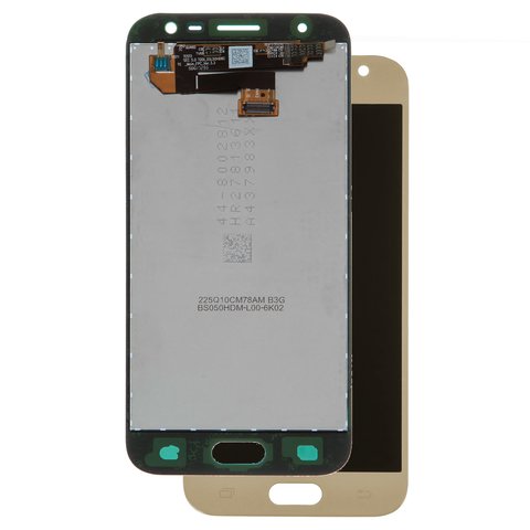 LCD compatible with Samsung J330 Galaxy J3 2017 , golden, without frame, original change glass 