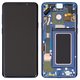 LCD compatible with Samsung G965 Galaxy S9 Plus, (dark blue, with frame, Original (PRC), coral Blue, original glass)