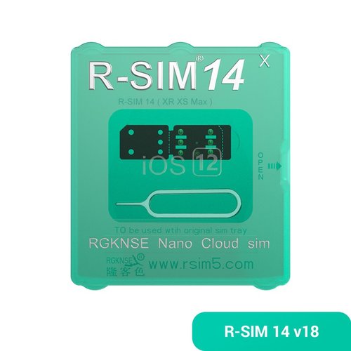 R-Sim 14 v18 Card for iPhone XR / XS / MAX /  X / 8 / 8 Plus / 7 / 7 Plus / 6s / 6s Plus / 6 / 6 Plus / 5 SE/ 5s