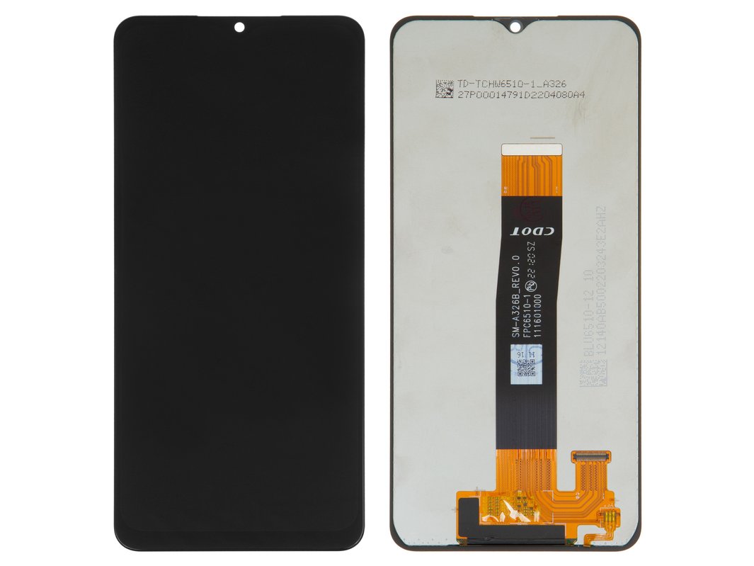 LCD compatible with Samsung A326 Galaxy A32 5G, (black, without frame,  Original (PRC), SM-A326B_REV0.0) - GsmServer