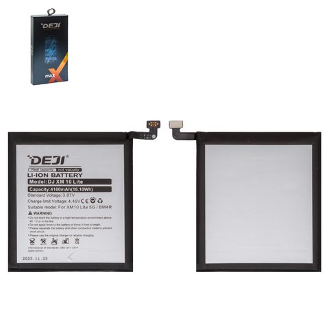 Battery Deji BM4R compatible with Xiaomi Mi 10 Lite, Li ion, 3.87 V, 4160 mAh 