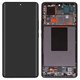 LCD compatible with Xiaomi 12 Pro, (black, with frame, original (change glass) )