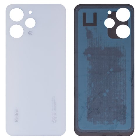 Housing Back Cover compatible with Xiaomi Redmi 12, white