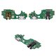 Flat Cable compatible with Tecno Pop 7 (BF6), (headphone connector, charge connector, with microphone, with components, Copy, charging board)