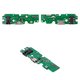 Flat Cable compatible with Tecno Spark 6, (headphone connector, charge connector, with microphone, with components, Copy, charging board)