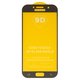 Защитное стекло для Samsung A520 Galaxy A5 (2017), совместимо с чехлом, Full Glue, (без упаковки), черный