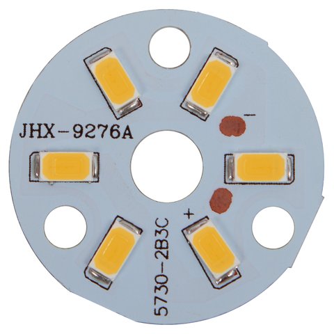 Placa PCB con diodos LED de 3 W luz blanca tíbia, 350 lm, 32 mm 