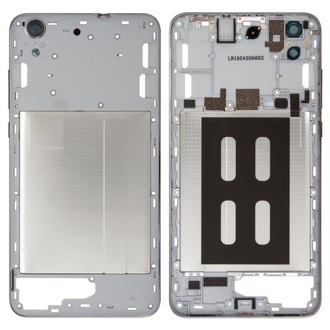Parte media de carcasa puede usarse con Huawei Y6 II, negra, dual sim