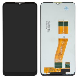 Pantalla LCD puede usarse con Samsung A035G Galaxy A03, negro, sin marco, Original PRC , 163 x 72 mm