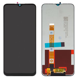 Pantalla LCD puede usarse con Realme 5, 5i, 5s, 6i; Samsung, negro, sin marco, High Copy, RMX1911, RMX1919, RMX1927, FPC HTF065H019 A0