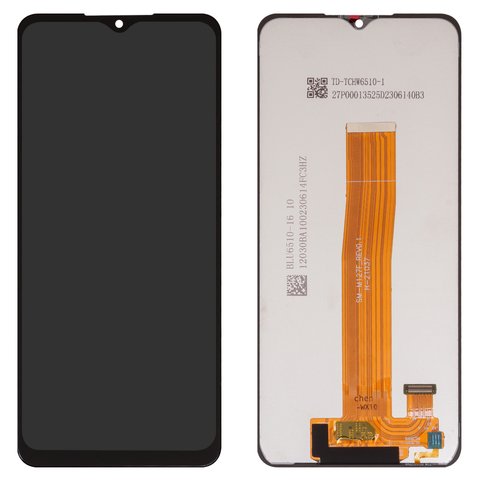 Pantalla LCD puede usarse con Samsung M127 Galaxy M12, negro, sin marco, Box M127F_REV0.1