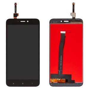 Дисплей для Xiaomi Redmi 4X, чорний, клас B, без рамки, High Copy