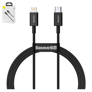 USB кабель Baseus Superior, USB тип C, Lightning, 100 см, 20 Вт, черный, #CATLYS A01