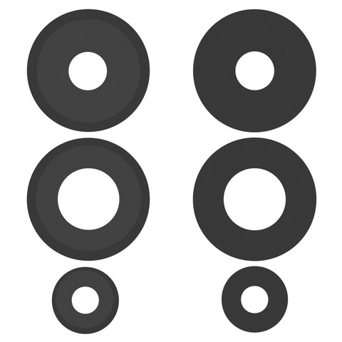 Стекло камеры для Xiaomi Redmi Note 13 Pro Plus, без рамки, комплект 3 шт.