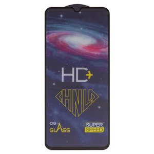 Защитное стекло All Spares для Samsung A057 Galaxy A05s, 0,33 мм 9H, совместимо с чехлом, Full Glue, черный, cлой клея нанесен по всей поверхности, HD+